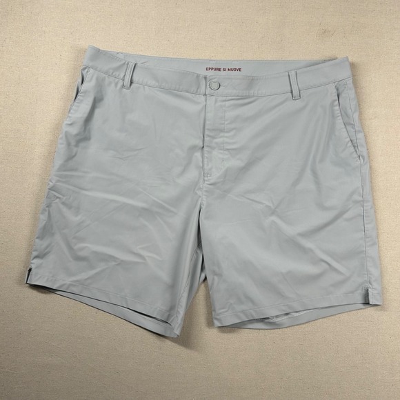 Rhone Shorts Mens 40 7" Commuter Performance Chino Golf Light Gray Stretch - Picture 1 of 10